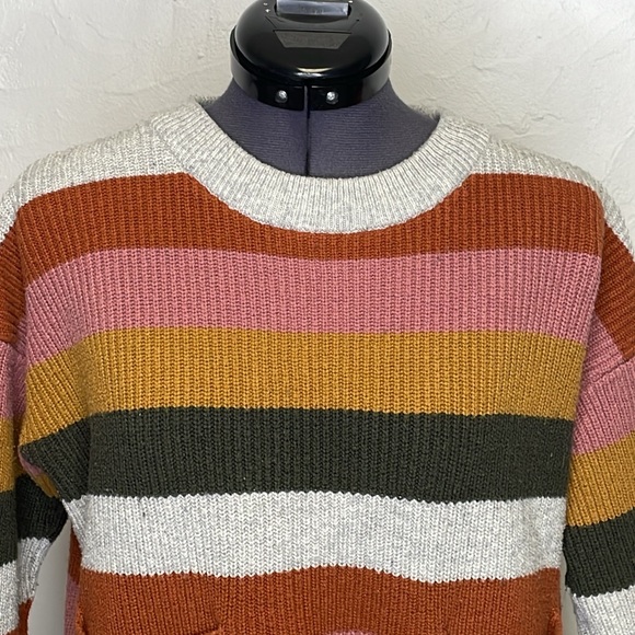 Madewell Stripped Cropped/Short waisted Sweater - Picture 3 of 6